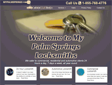 Tablet Screenshot of mypalmspringslocksmiths.com